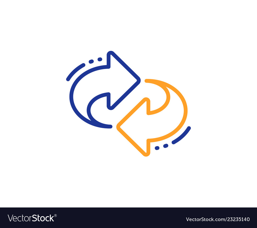 Refresh change arrow line icon rotation