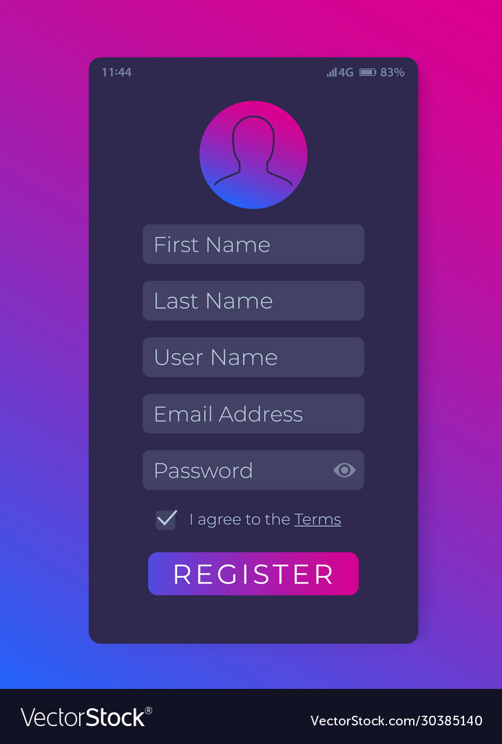 Registration Form Ui Design In One Page Presentation - vrogue.co