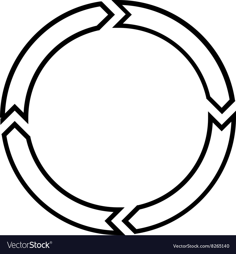 Rotation circle stroke icon Royalty Free Vector Image