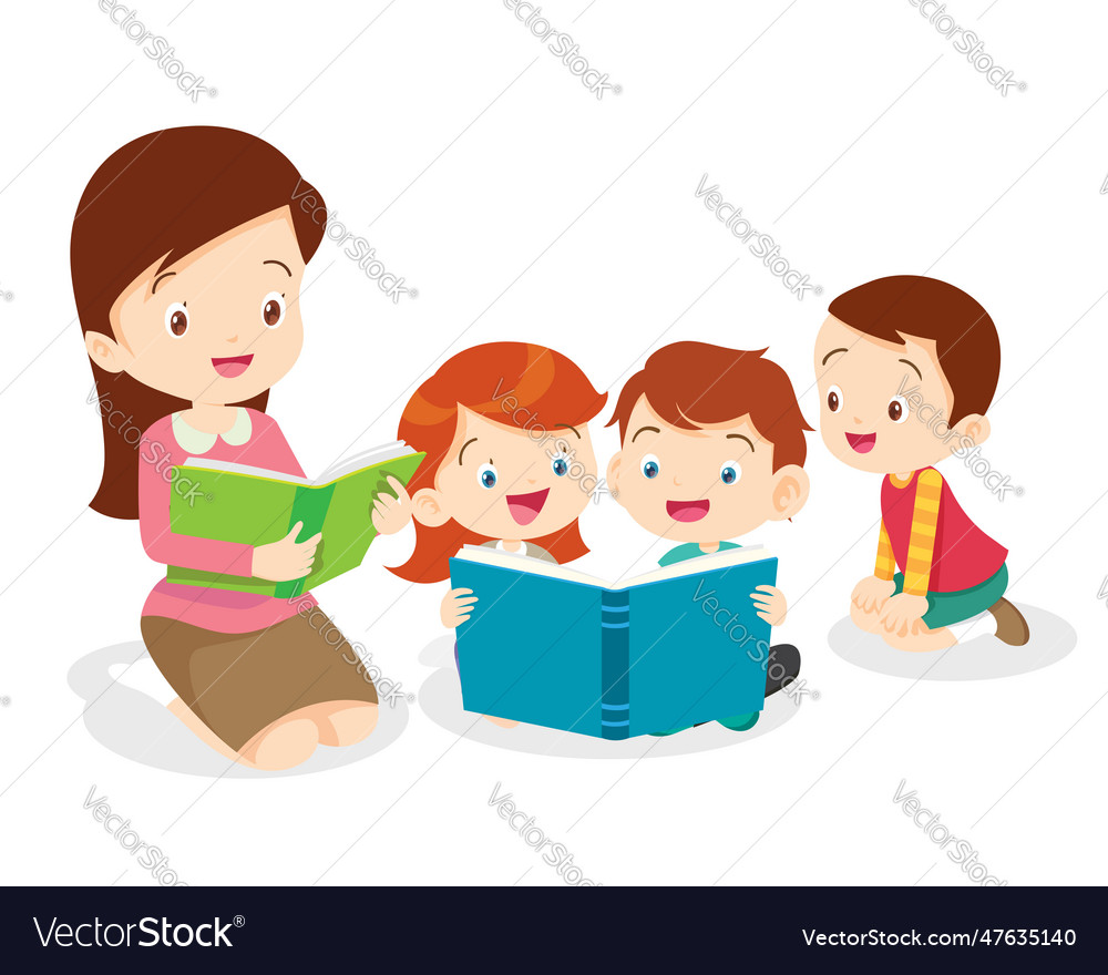 Student reading book concept 029 Royalty Free Vector Image