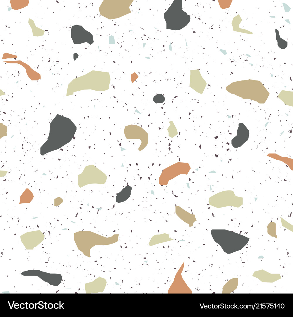 Terrazzo seamless pattern Royalty Free Vector Image