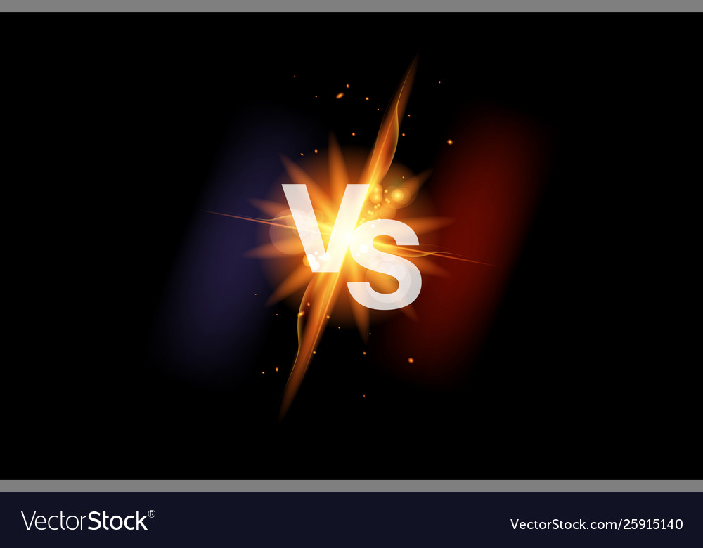 Vs versus battle sport background fight Royalty Free Vector