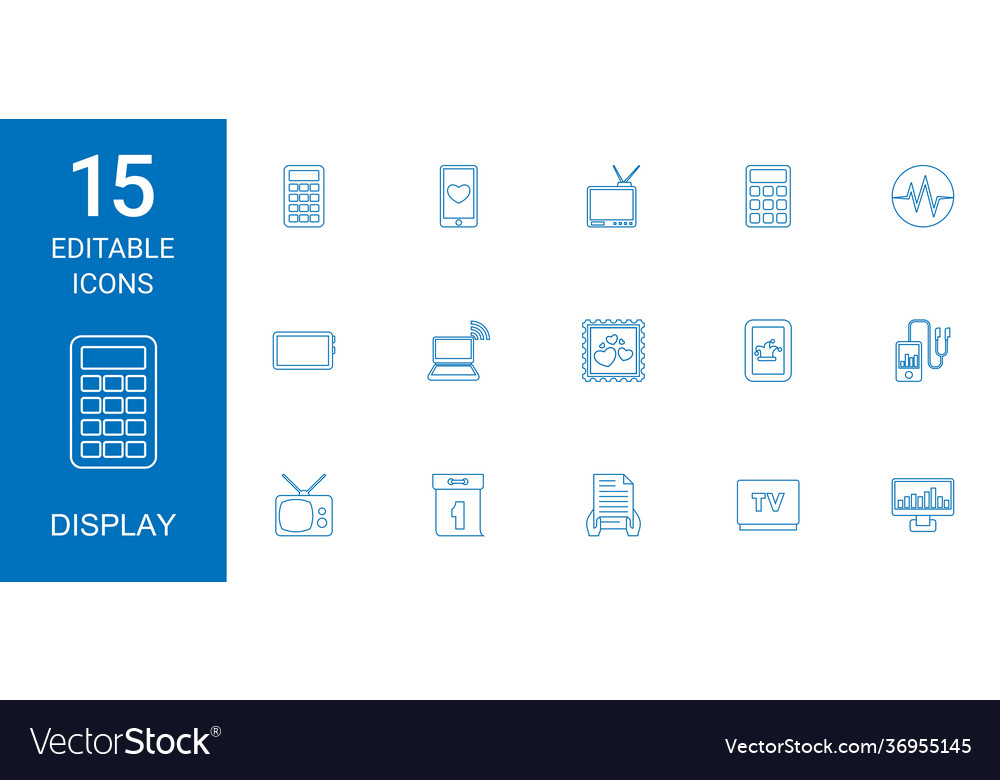 15 display icons