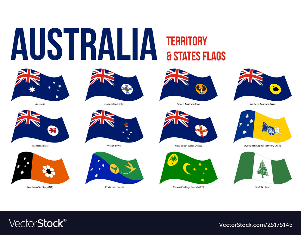 australia-all-states-and-territory-flags-waving-vector-image