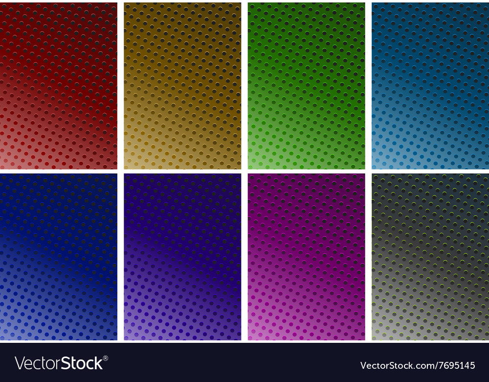 Background design with dots in six colors Vector Image