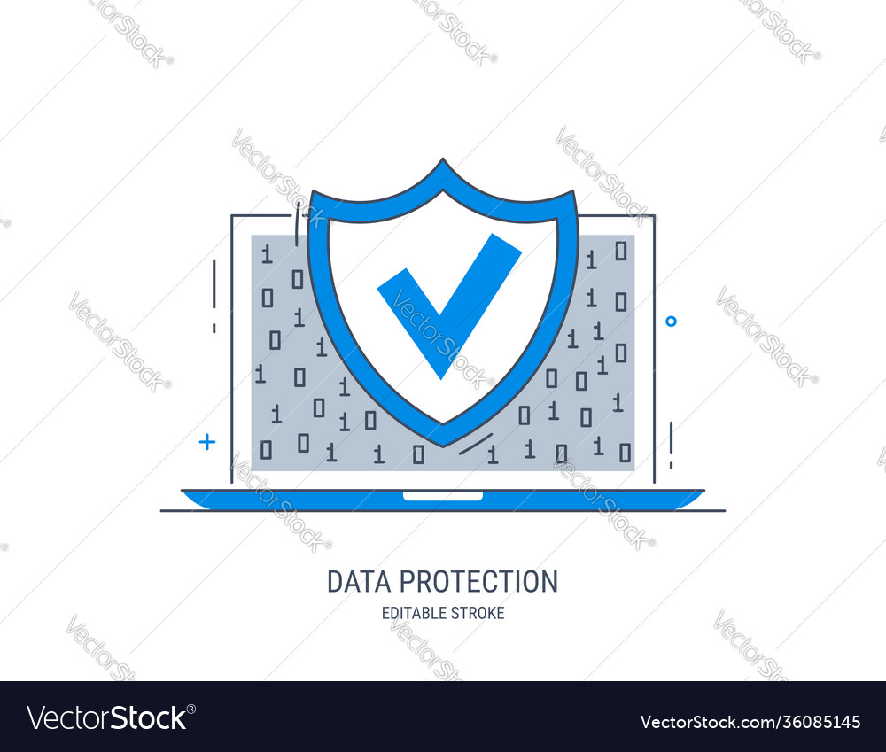 Data protection Royalty Free Vector Image - VectorStock