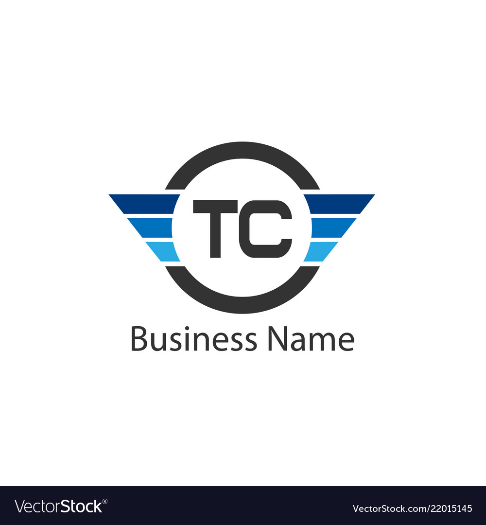 Initial letter tc logo template design Royalty Free Vector