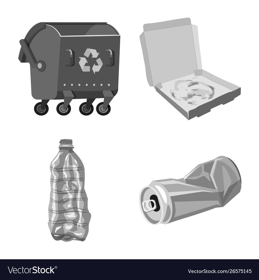 Isolierte Objekt-Dump und Sortierzeichen-Set vector image Isolierte Objekt-Dump und Sortierzeichen-Set
