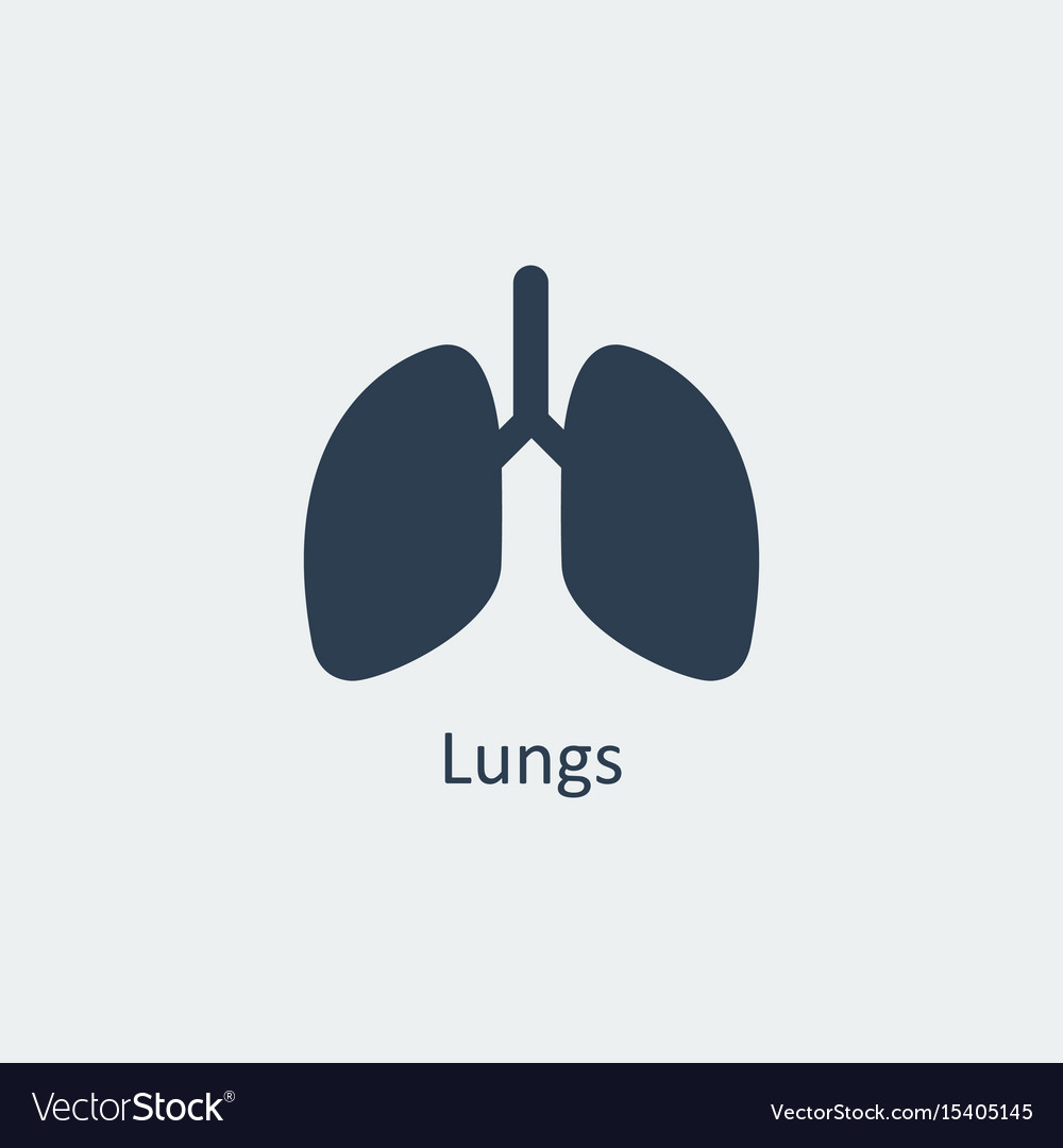 Lungs icon Royalty Free Vector Image - VectorStock