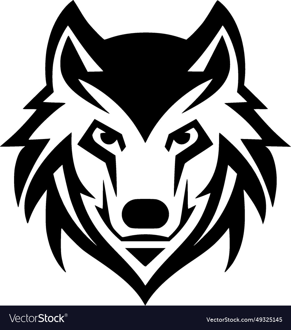 Wolf - black and white