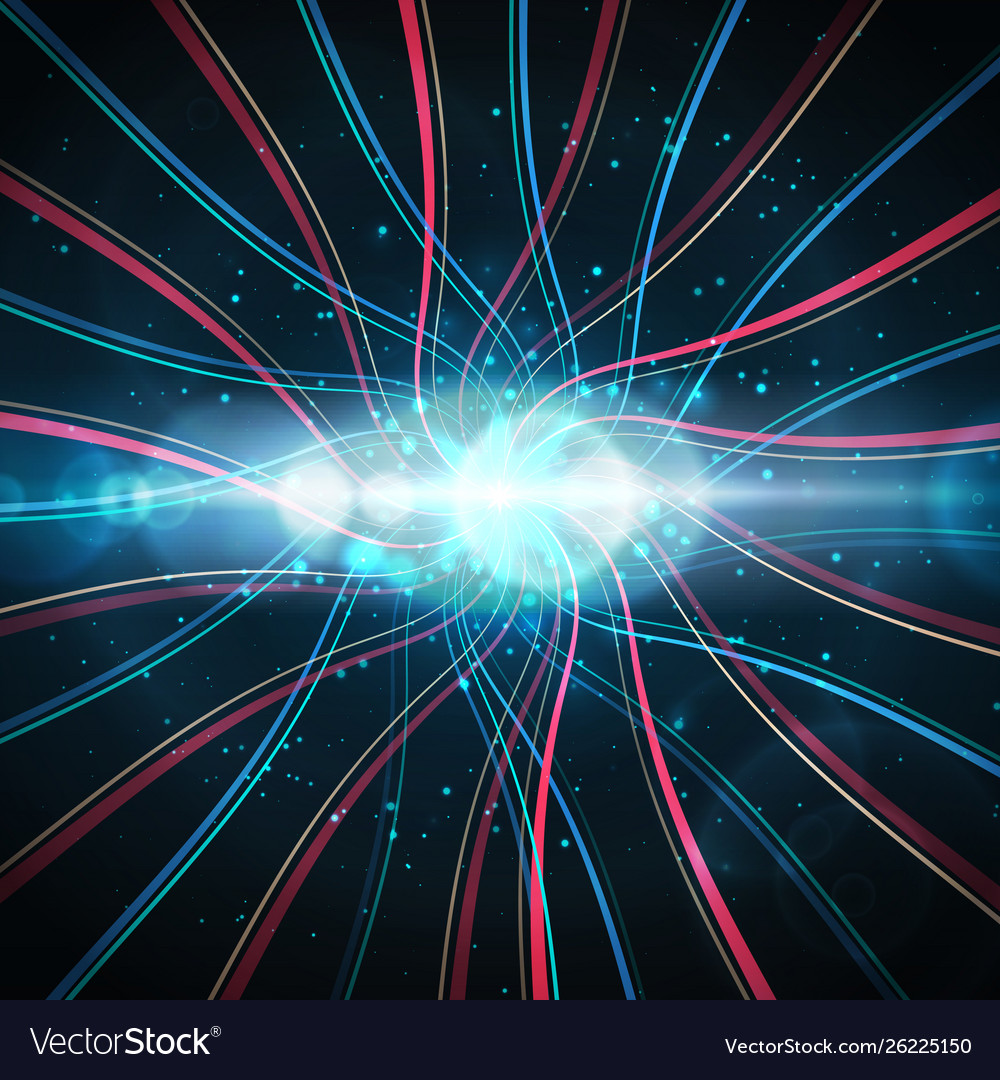 Abstract big data visualization vector image Abstract big data visualization