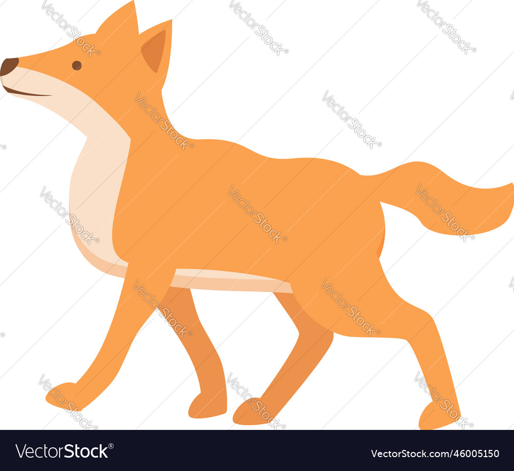 Dingo dog icon cartoon wild animal Royalty Free Vector Image