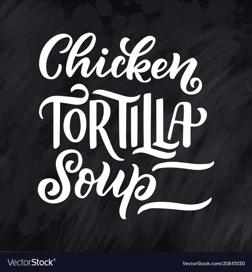 Mexican menu lettering with traditional food names