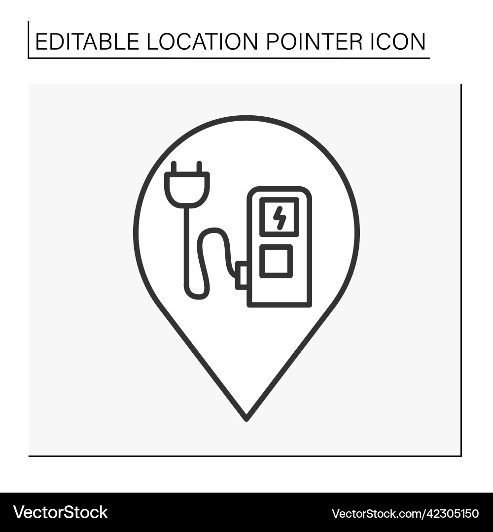 Pointer line icon Royalty Free Vector Image - VectorStock