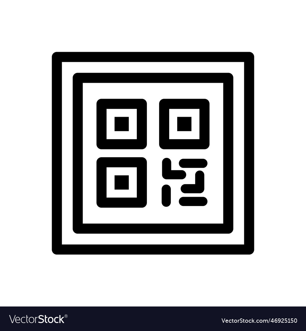 Qr code icon or quick response
