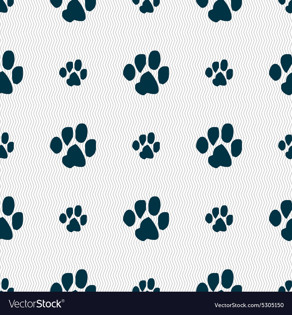 Trace dogs icon sign seamless pattern