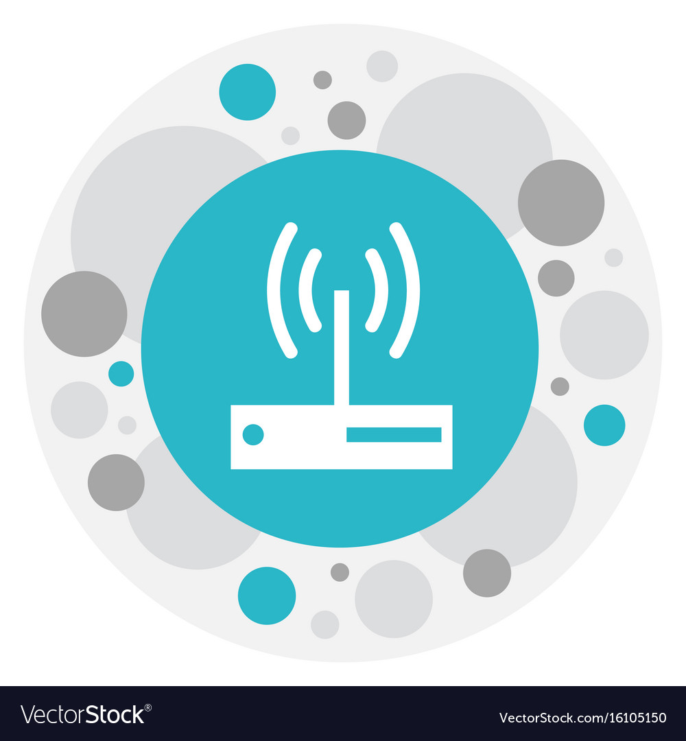 Web symbol on router icon