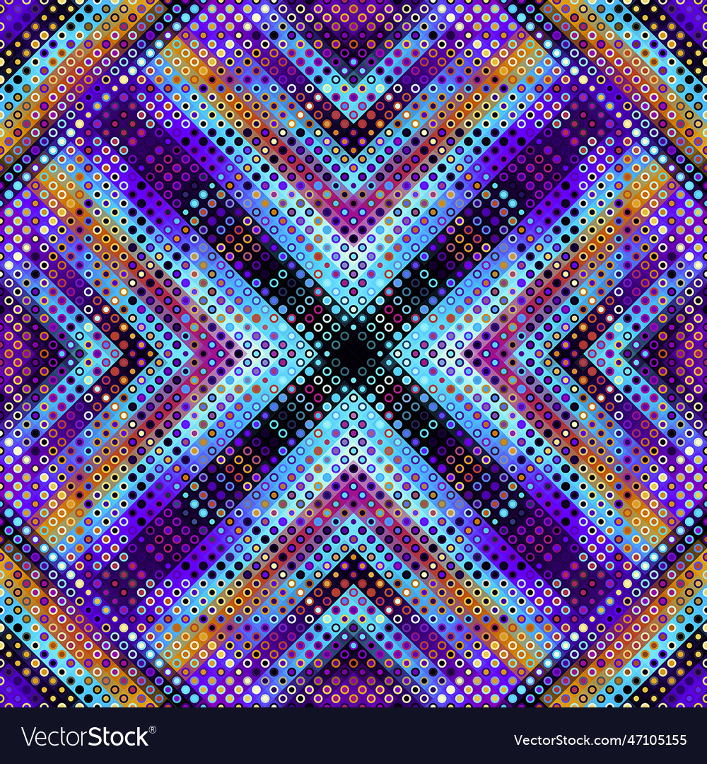 Geometric abstract pattern halftone small dots vector image Geometric abstract pattern halftone small dots