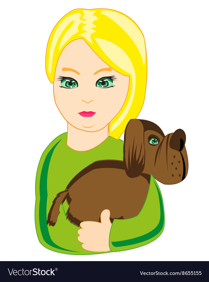 Girl with dog