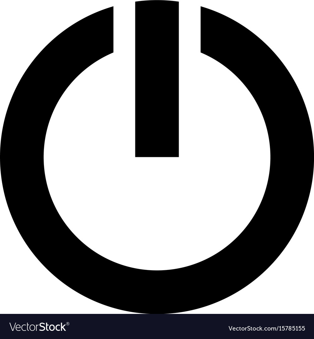 Power symbol icon Royalty Free Vector Image - VectorStock