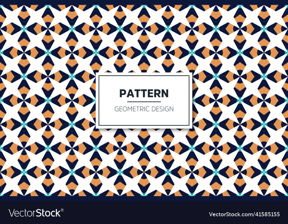 Seamless pattern with colorful geometric art vector image Seamless pattern with colorful geometric art