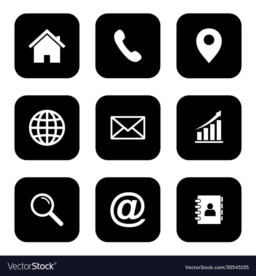 Website icon set web symbol