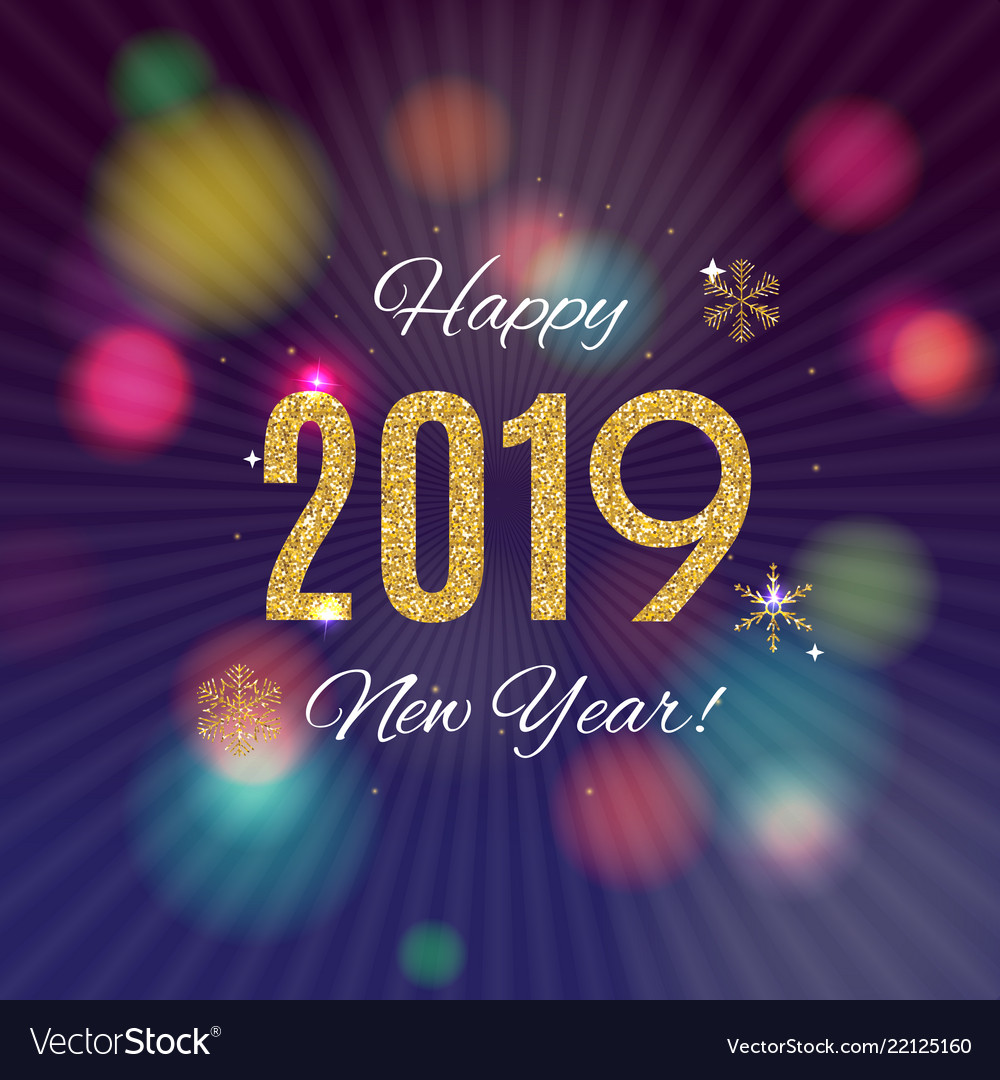 2019 happy new year and marry christmas background