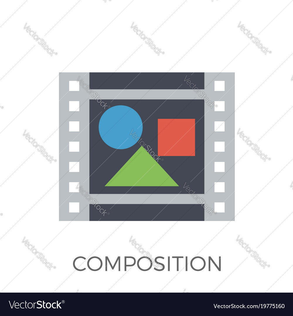 Composition icon Royalty Free Vector Image - VectorStock