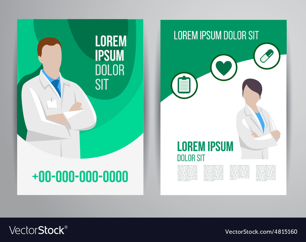 healthcare brochure royalty free vector image vectorstock