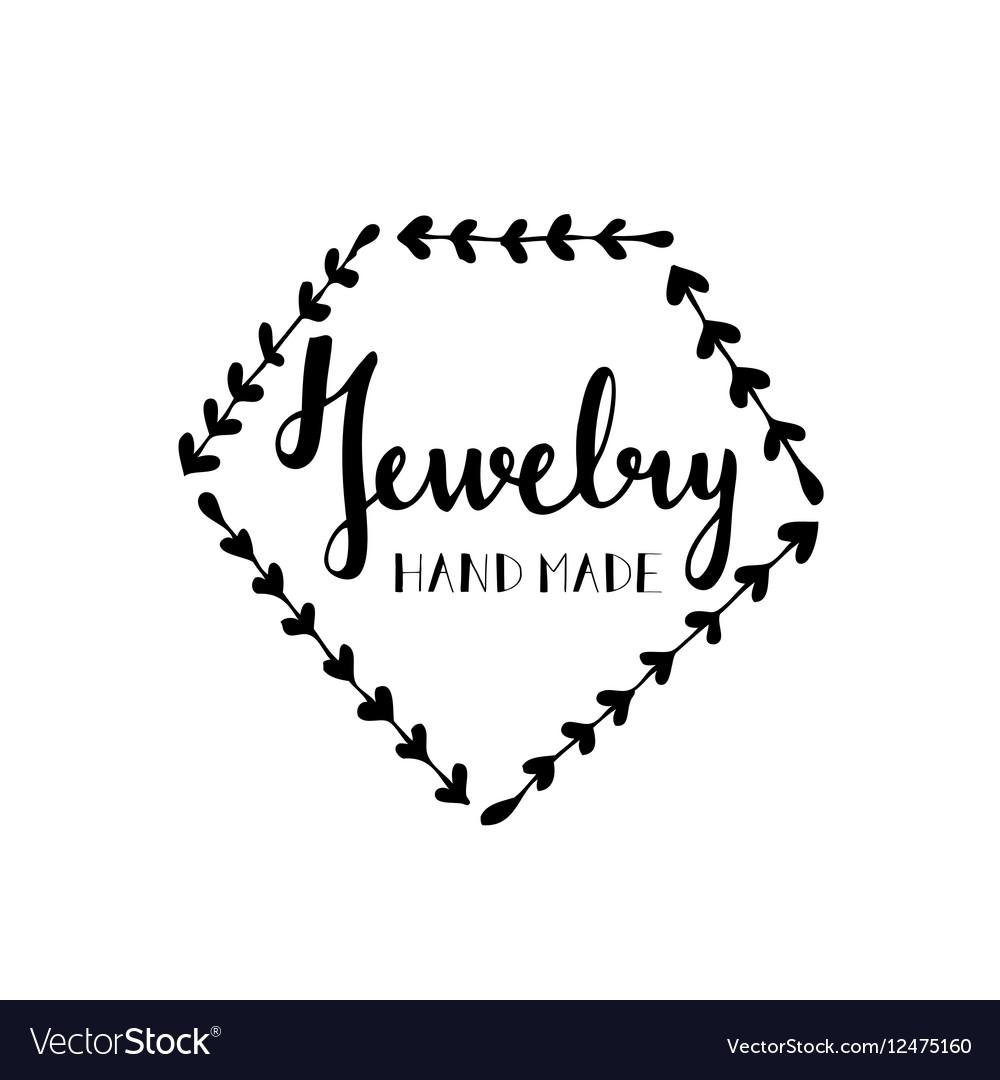 Handmade sign Royalty Free Vector Image - VectorStock