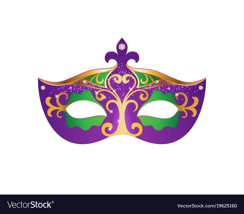 Mardi gras mask Royalty Free Vector Image - VectorStock