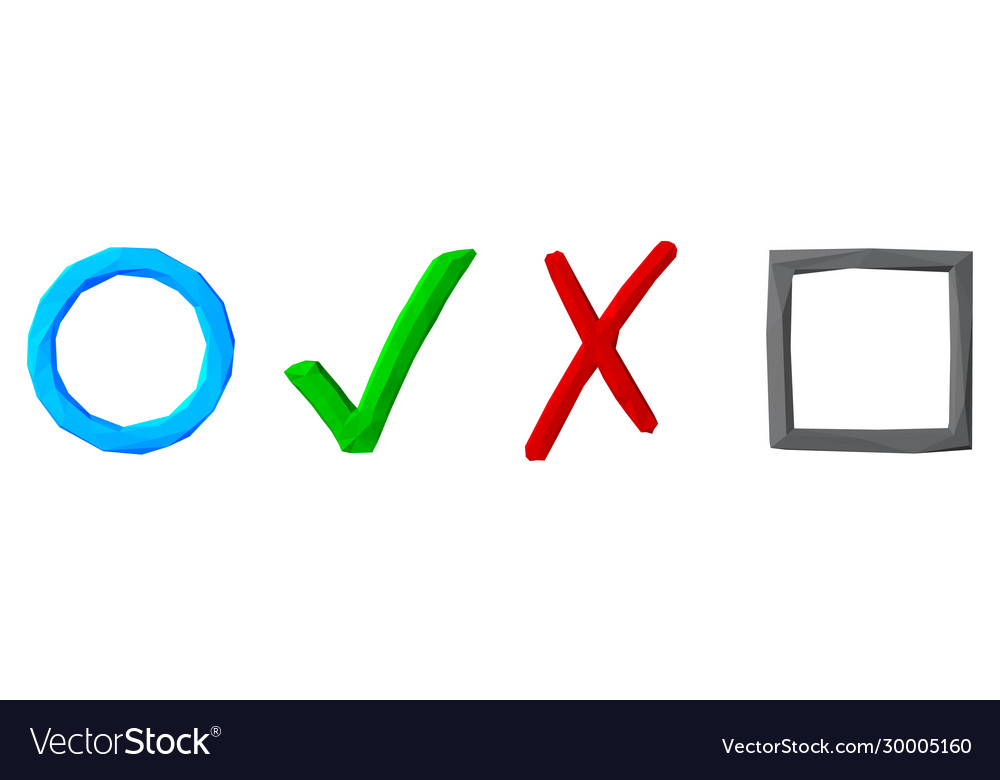 Polygonal checkbox elements