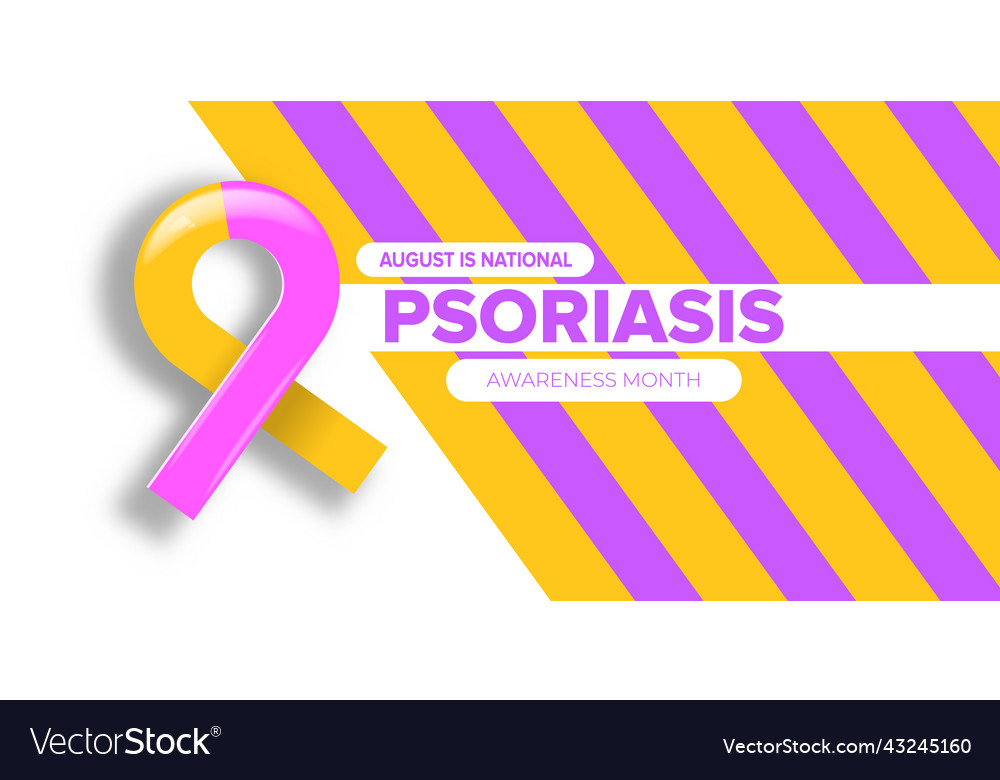 Psoriasis Bewusstsein Monat Konzept horizontal