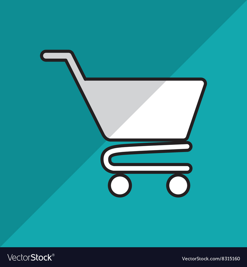 Shopping cart design Royalty Free Vector Image