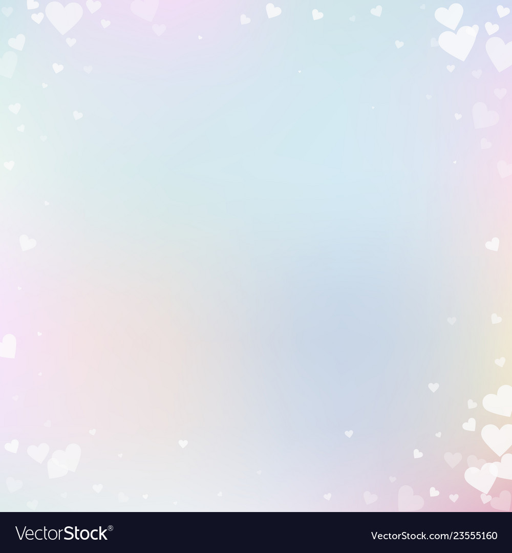 White heart love confettis valentines day vignet vector image White heart love confettis valentines day vignet
