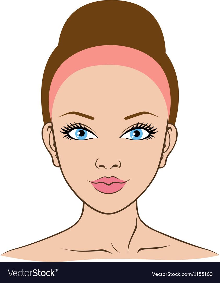 Download Woman face closeup Royalty Free Vector Image - VectorStock