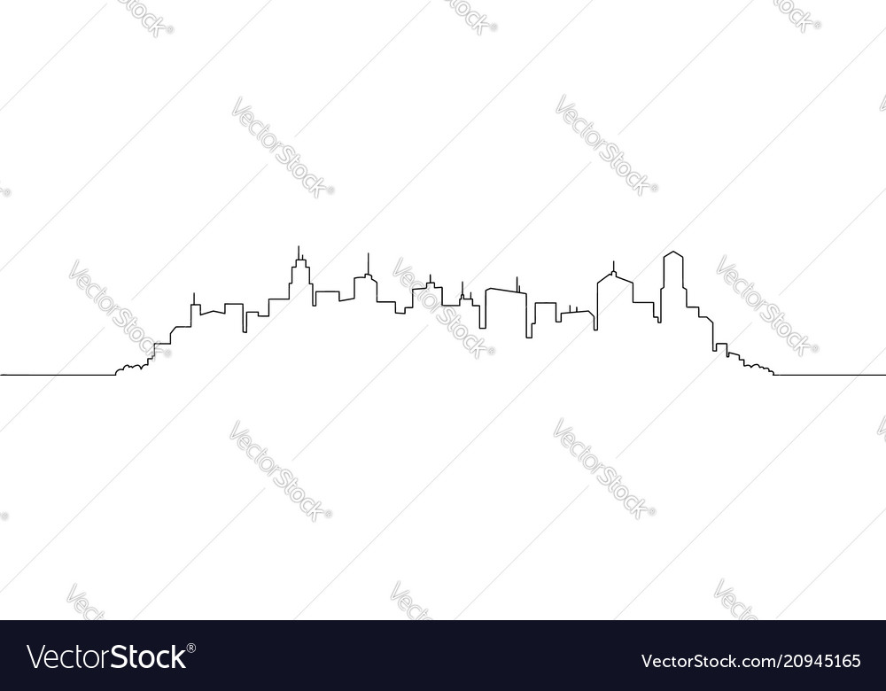 Artistic drawing of generic city high rise Vector Image