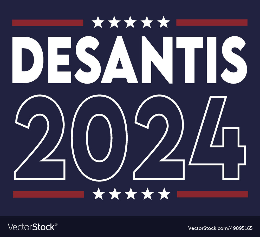 Desantis 2024 united states of america Royalty Free Vector