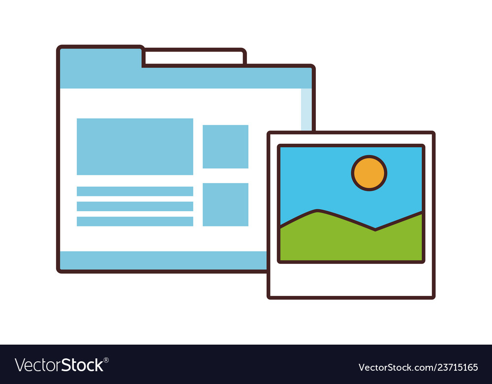 Documents folder cartoon Royalty Free Vector Image