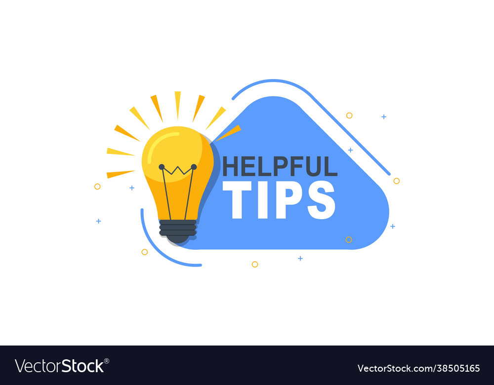 Helpful Tips Concept In Flat Style Royalty Free Vector Image