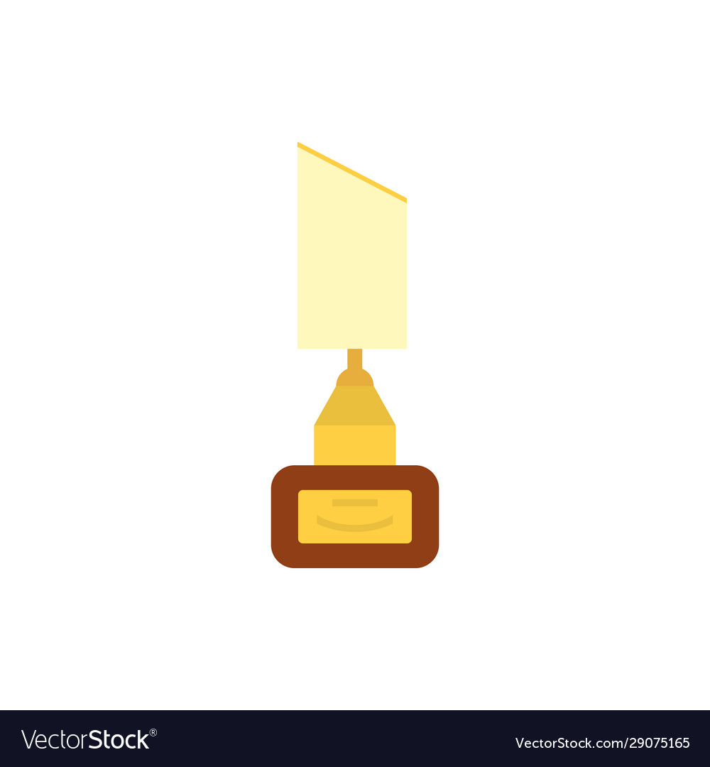 Isolated gold and white trophy design