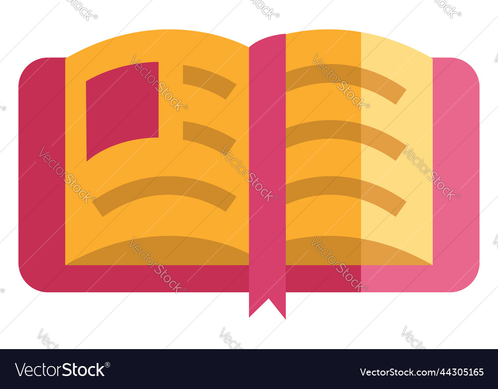 Literature open book on a white background Vector Image