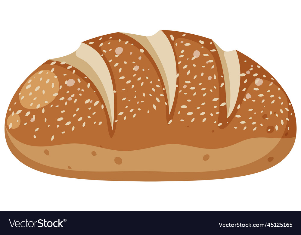 Loaf of bread isolated