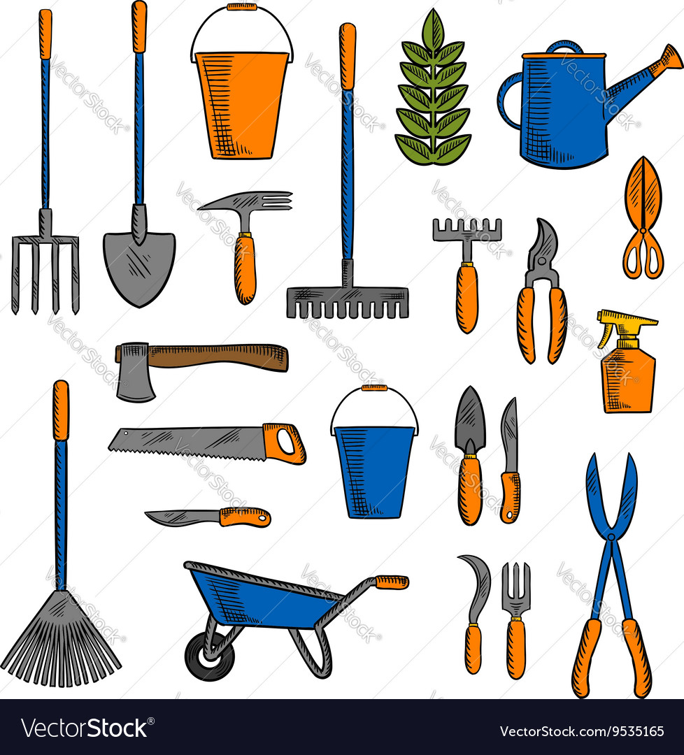 Gardening Tools Set Equipment For Garden Vector Image, 59% OFF