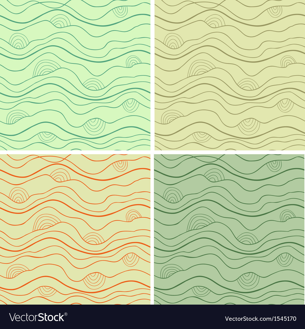 Abstract seamless patterns set