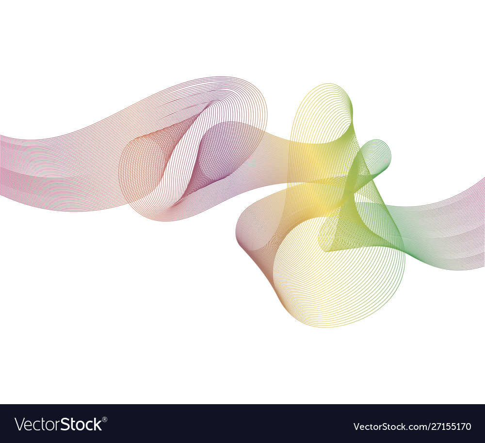 Elegant speed futuristic high-tech swoosh wave Vector Image