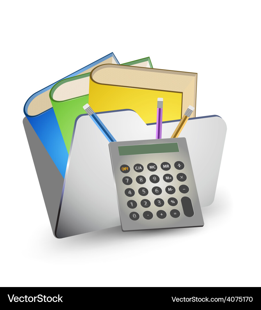 Folder storage Royalty Free Vector Image - VectorStock