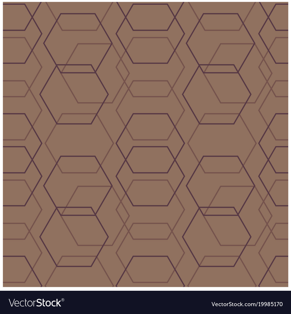 Geometric hexagon uneven seamless pattern
