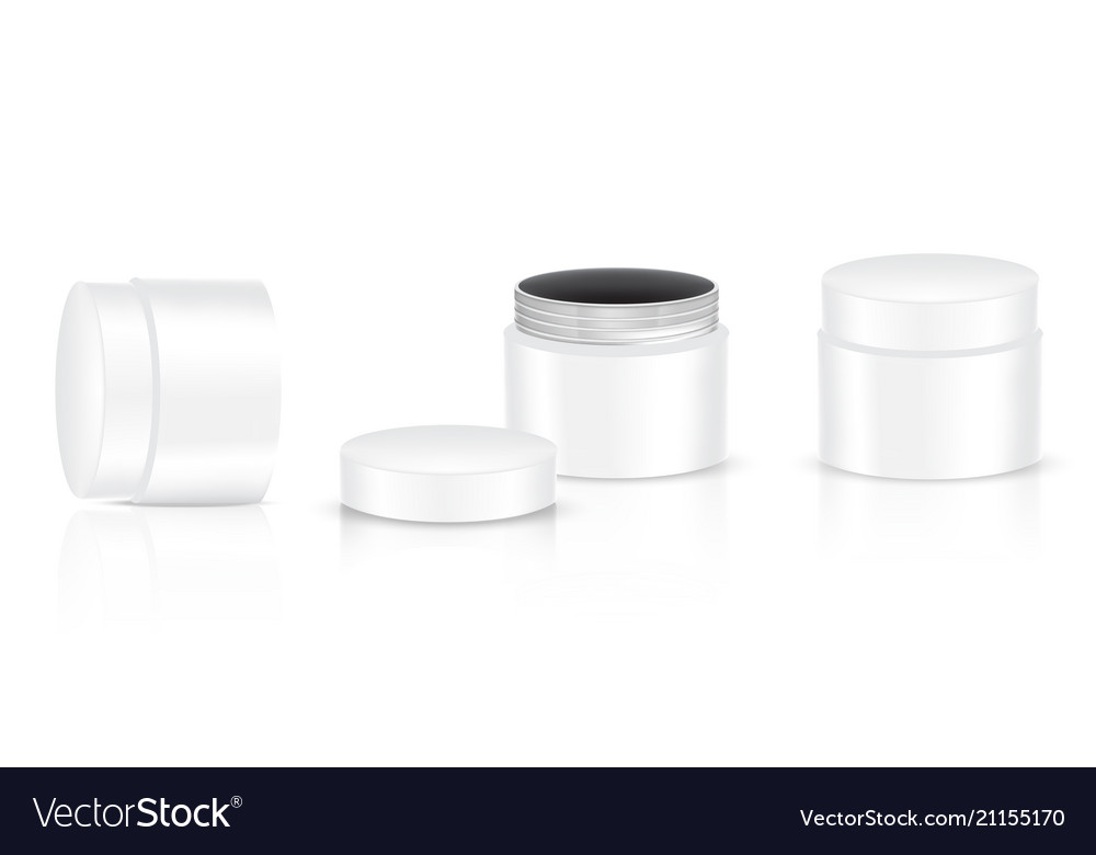 Mock up realistic white packaging product