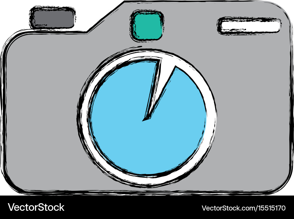 Professional photographic camera Royalty Free Vector Image